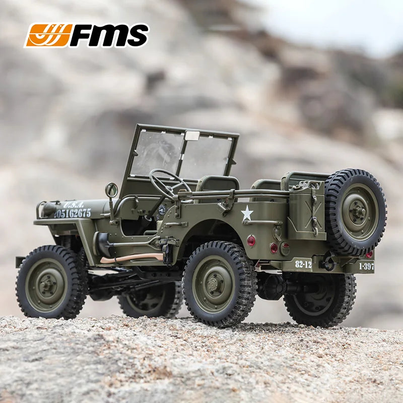 FMS 1:6 Climber Willis Super Large Remote Control Car Off-Road Climbing Four-Wheel Drive Electric Model Toy Car Limited Sales RS