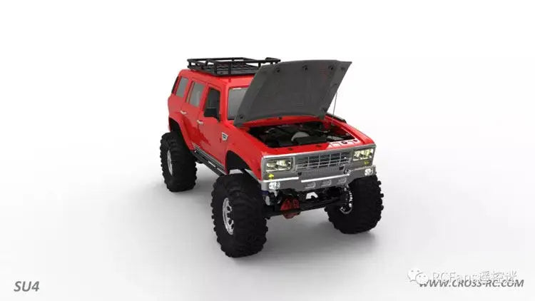 Crorc Su4 1/10 Four-Wheel Drive Rc Car Simulation Remote Control Electric Hard Shell Climbing Off Road Vehicle Model Toy Gift