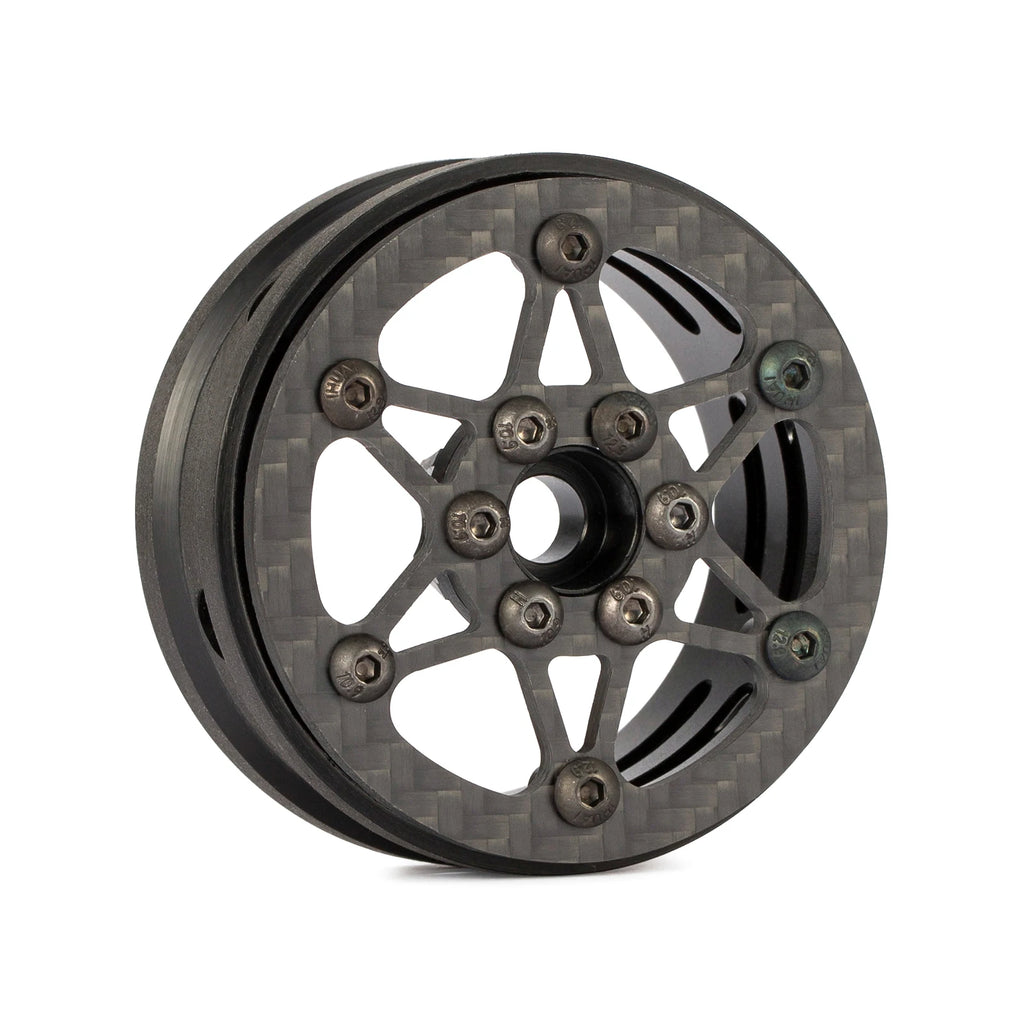 1.9 Inch Carbon Fiber Portal Beadlock Wheels Rims for 1/10 RC Crawler lightweight design GSPEED LCG Chassis Capra SCX10 Pro TRX4