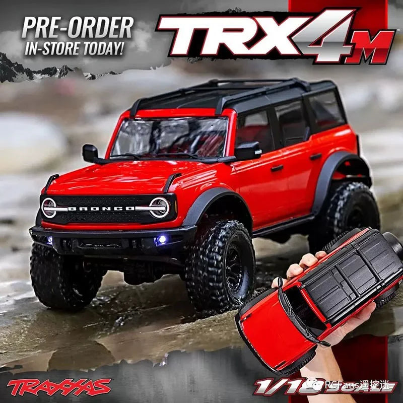 Traxxas TRX4M 1/18 Scale RC Crawler Electric Remote Control Land Rover Defender Bronco Off Road Vehicle Model 97054-1