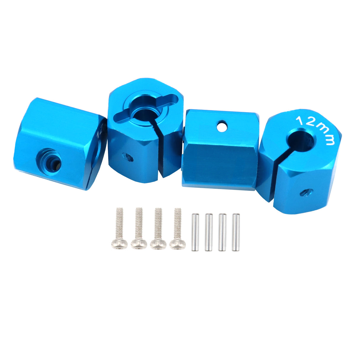 Aluminum 5/6/7/8/9/10/11/12mm Adapter Hex 12mm Drive Hub with Pin Screws for RC Auto Track Truck HSP HPI Tamiya Traxxas Slash