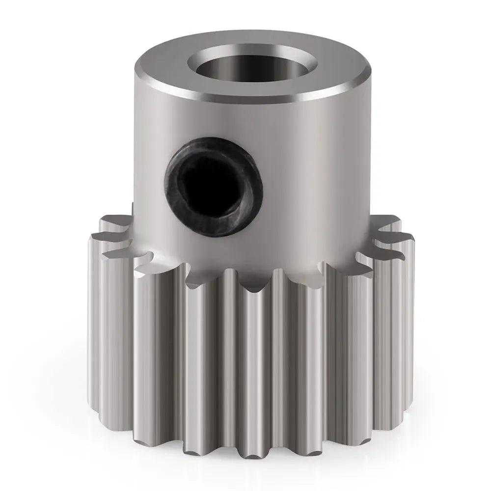 YEAHRUN Stainless Steel 48P 0.5M 3.17mm 16T Pinion Motor Gear for Axial SCX10 1/10 RC Model Car Parts
