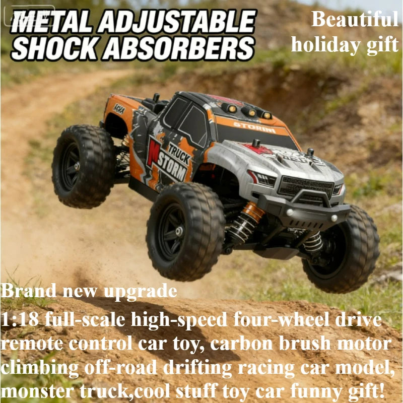 Cool Stuff Toy Car Funny Gift-1:18 High-speed 4WD Rc Truck,Remote Control Car,Climb Off-road Rc Cars,Monster Truck,Toys for Kids