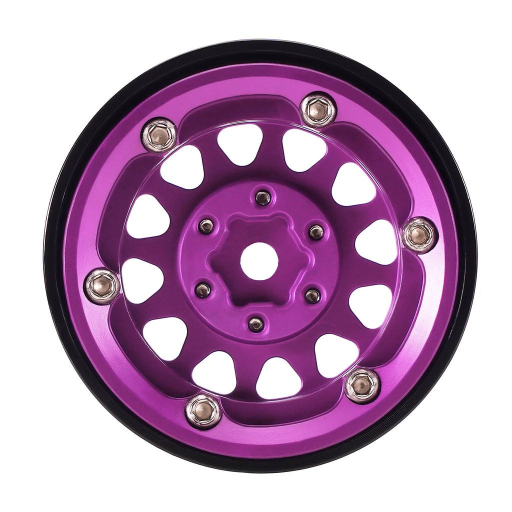 INJORA 1.3" Aluminium Beadlock Wheels for 1/24 1/18 RC Crawler (W1311)