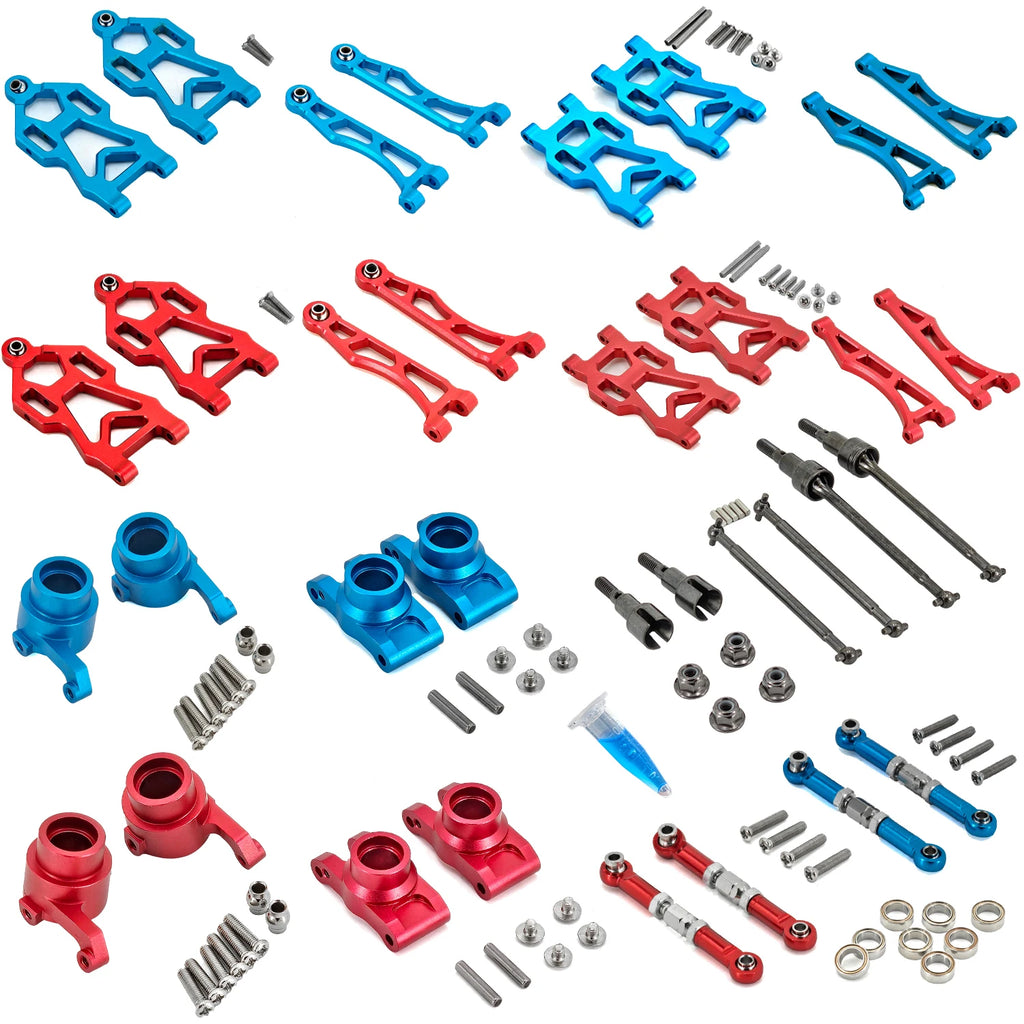 Aluminum Alloy Suspension Arm Wheel Seat Steering Cup Set Upgrade Metal Parts Accessories For SCY RC Car 16101 16102Pro 16103