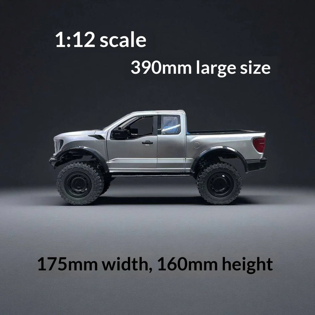 Hongxing New F-150 Rc Car 1:12 Scale 4wd Off-Road Pickup Truck Full Metal Gearbox Realistic Open Doors Cruise Control Rc Vehicle
