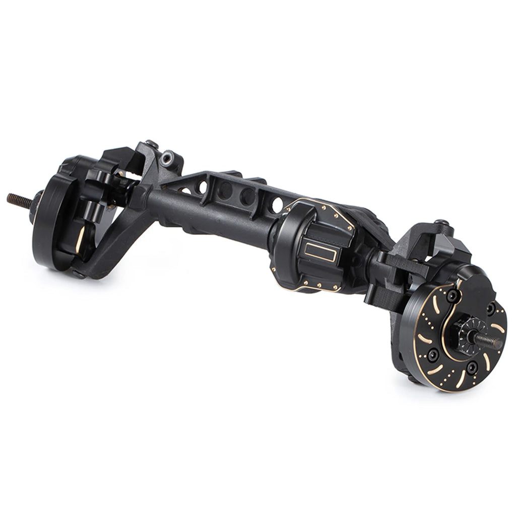 Black Brass Weights Steering Knuckles Portal Cover Set for Axial Capra SCX10 III AR45P SuperShafty CP44 Vanquish F9 Axle Housing