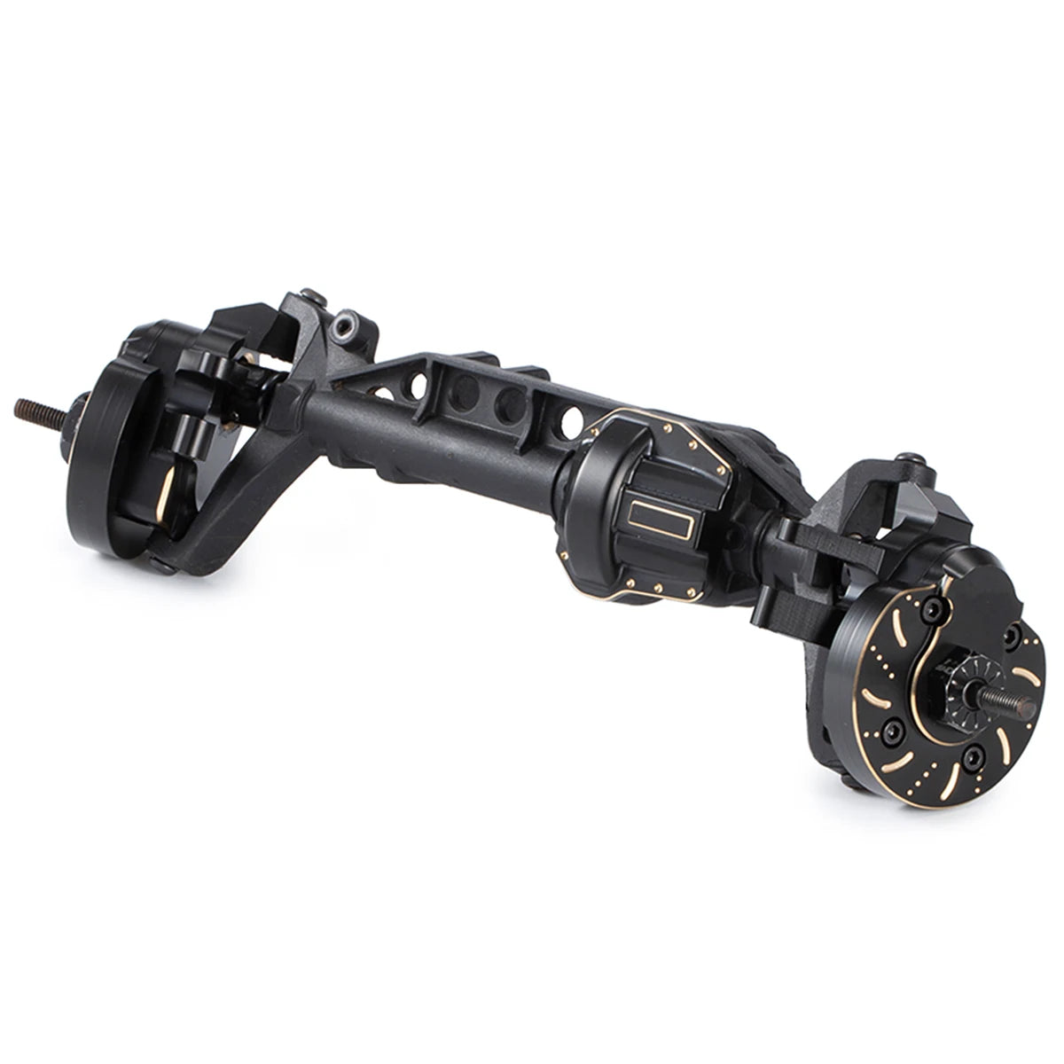 Black Brass Weights Steering Knuckles Portal Cover Set for Axial Capra SCX10 III AR45P SuperShafty CP44 Vanquish F9 Axle Housing