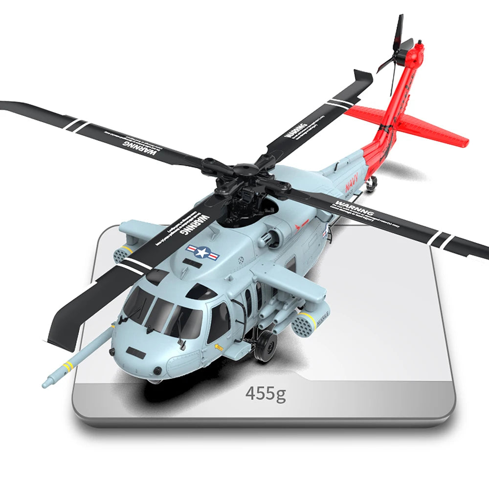 YXZNRC F09-H RC Helicopter 1:47 SH60 2.4G 6-Axis Gyroscope 8CH GPS Optical Flow Positioning 5.8G FPV Brushless Flybarless RTR