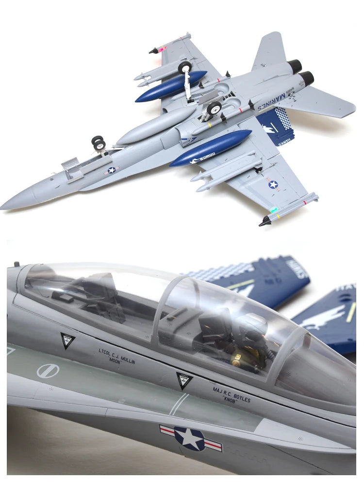 FMSRC RC Airplane 80mm Ducted Fan EDF Jet F18 F-18 Hornet 6CH with Flaps Retracts 6S Hobby Model Plane Aircraft Avion