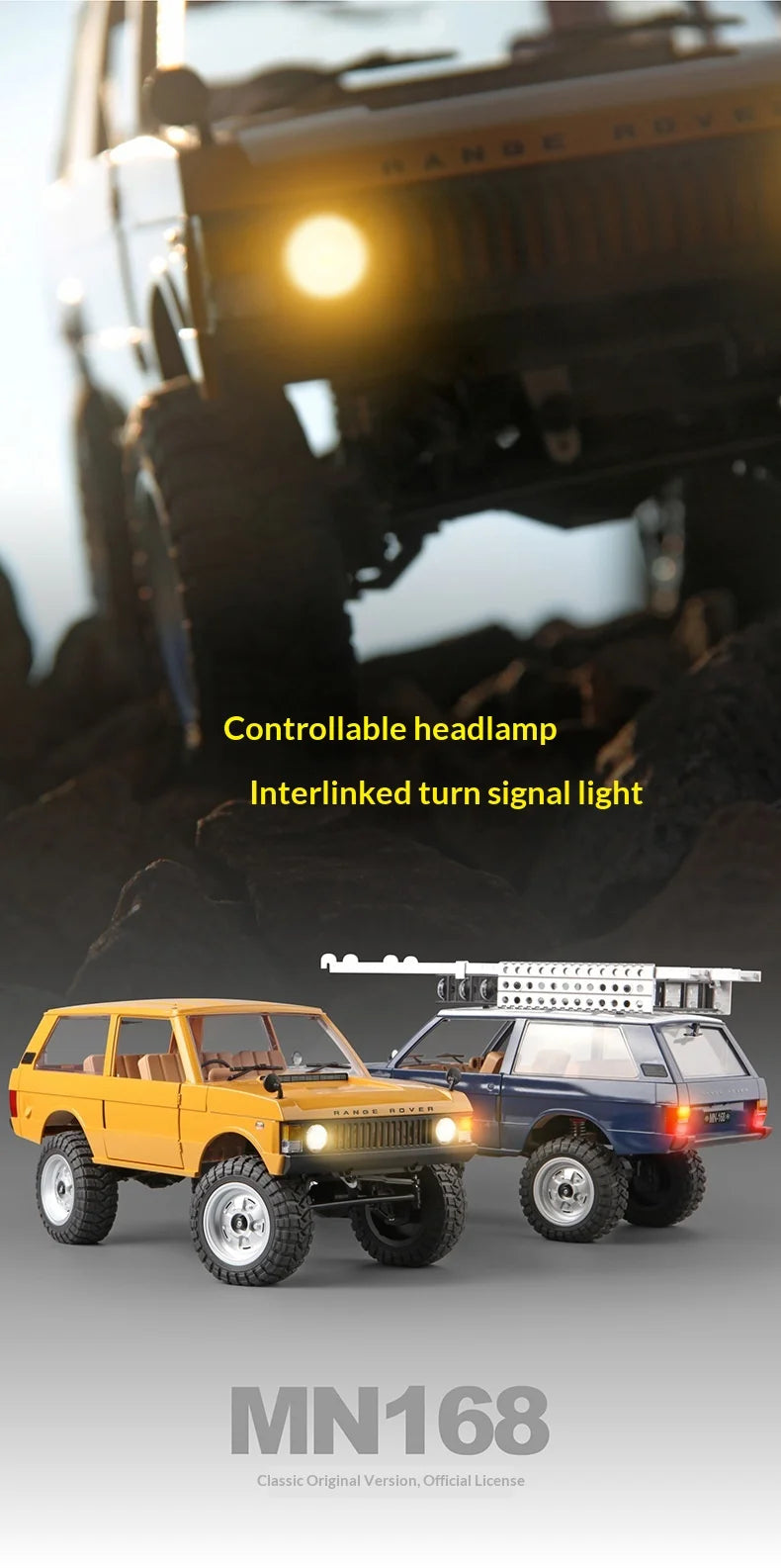 New Hot Selling MN168 1:12 4WD RC Off Road Climbing Car Portal Axle Electric Remote Control Truck Model Toy for Outdoor Play