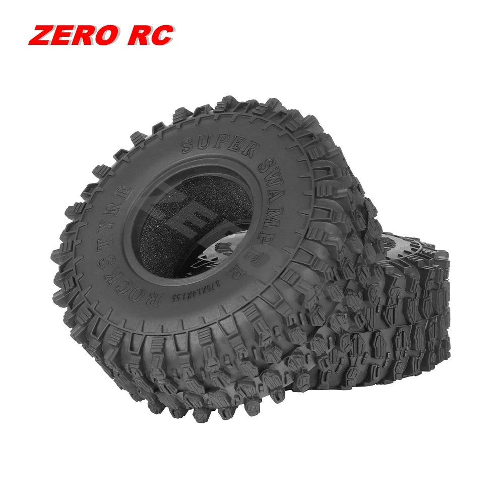 RC Crawler Car Soft 1.55" Off Road Mud Tires 76*27mm 95*35mm Foam Insert For D90 TF2 Tamiya CC02 LC70 MST JIMNY Blocks WHEEL
