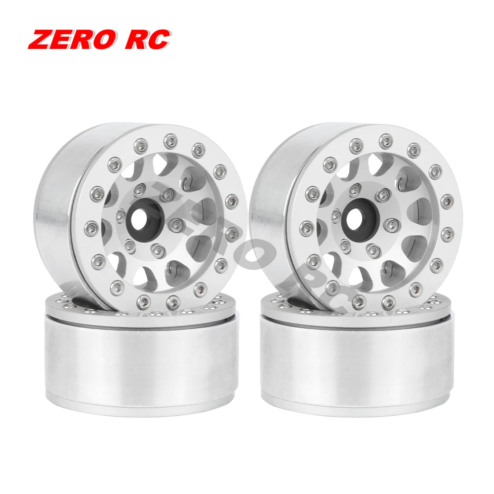 RC CAR METAL 1.55 Beadlock Wheel 10-Spoke For 1/10 1/12 MN Tamiya 1/18 UTB18 CAPRA WPL MST RC4WD D90 TF2 1.55" Tires