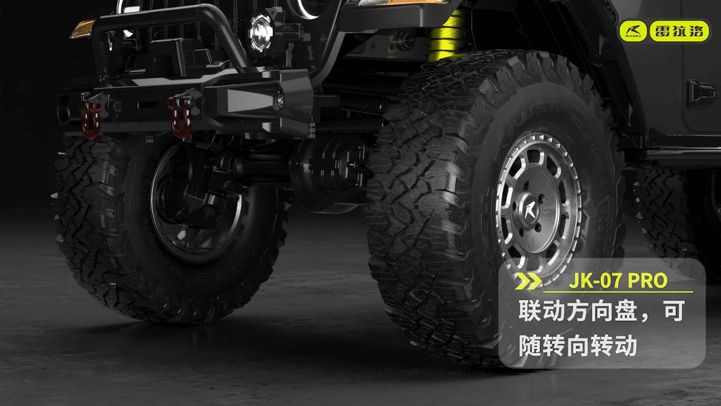 RLAARLO JK07 Pro RC Cars Off-Road 1/7 Scale Electric RC Crawler with Two-Speed Transmission, Model Car Gift for RC Enthusiasts