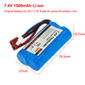 7.4V 1050mAh 2000mAh 3000mAh 11.1V 3S 2500 5200mAh Original And Upgrade Lipo Battery For MJX 16207,16208,14301,14210,10208,H8H