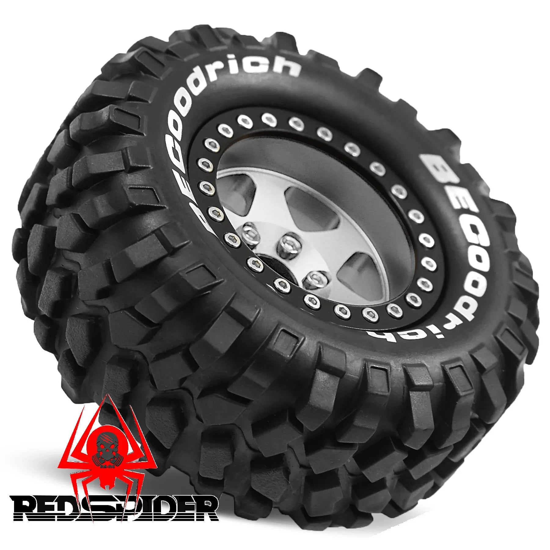 4pcs 1.9" Rubber Tires Beadlock Wheels Rims for 1/10 RC Crawler Car Traxxas TRX4 Axial SCX10 90046 90047 MST HSP Redcat Gen8