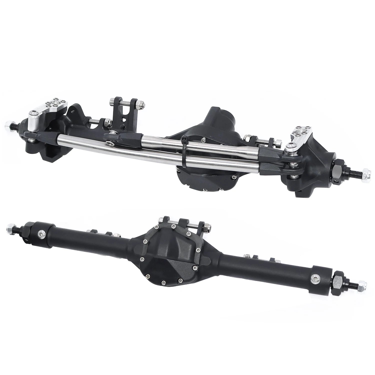 CNC Aluminum Front Rear Straight Axle One Piece Construction Offset  For 1/10 RC Crawler Axial SCX10 II Vanquish VS4-10 Chassis