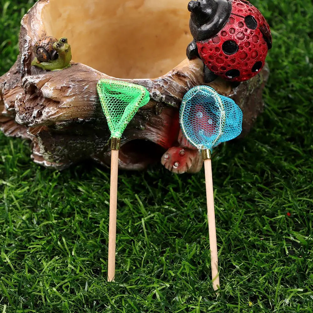 1:12 Miniature Fishing Rod Fish Pole Trammel Net Dollhouse Decoration Doll Accessories Scene Model Micro Landscape Fairy Garden