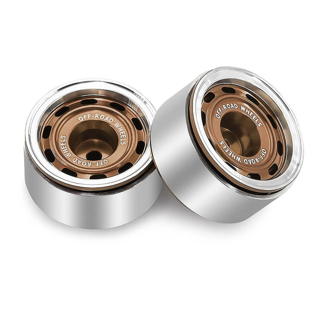 0.7 RC Crawler Tires OD 1.57'' 1/30 Soft Rubber All Terrain Tyres Beadlock Wheels Rims for 1:30 1/32 Rock Mud Car Axial SCX30