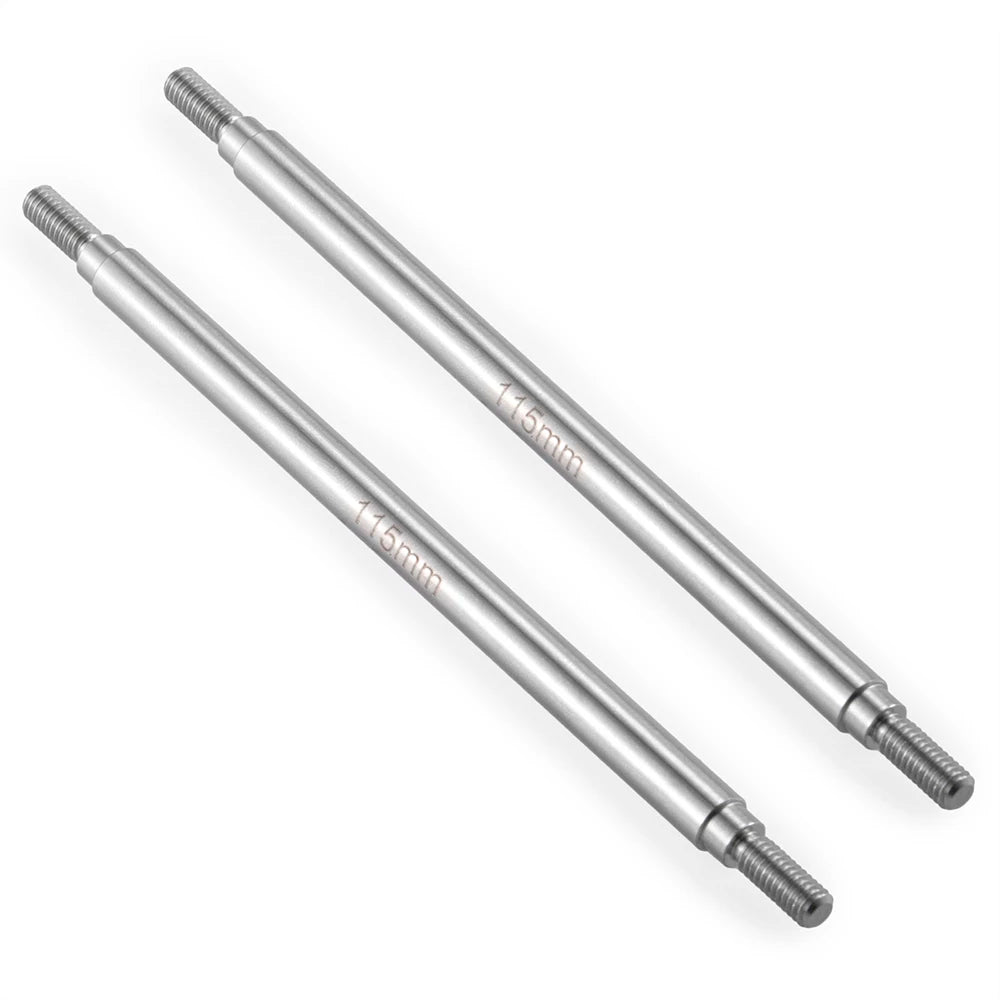 YEAHRUN 2Pcs Stainless Steel Linkage Set Link Rod M4 6x50-155mm for Axial SCX10 II 90046 TRX-4 D90 1/10 RC Car Upgrade Parts
