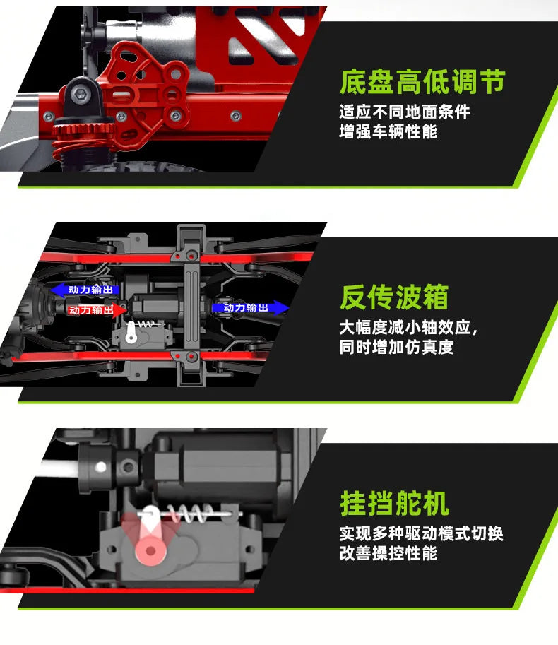 1:10 full scale pickup truck 4X4 professional remote control vehicle Defender simulated off-road climbing vehicle RC CAR