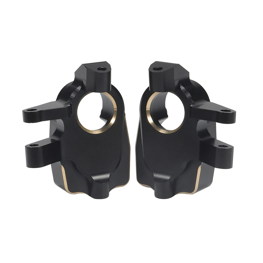 Black Brass Weights Steering Knuckles Portal Cover Set for Axial Capra SCX10 III AR45P SuperShafty CP44 Vanquish F9 Axle Housing