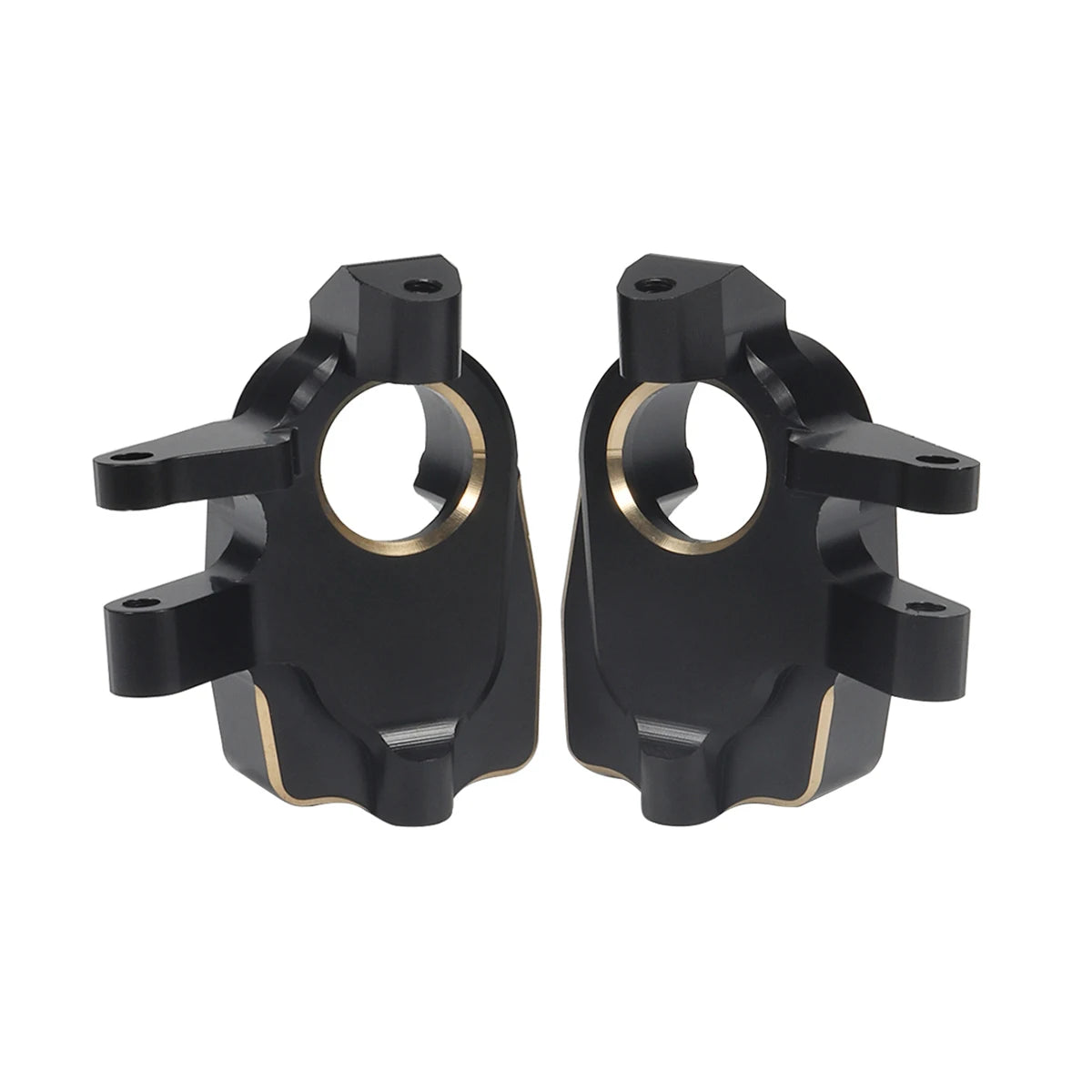 Black Brass Weights Steering Knuckles Portal Cover Set for Axial Capra SCX10 III AR45P SuperShafty CP44 Vanquish F9 Axle Housing
