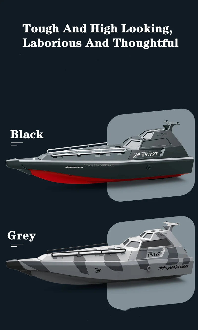 Summer 40KM/H High-Speed RC SpeedBoat Boat Model 200M Waterproof Capsized Reset Low Battery Alarm Electric Remote Control Boat
