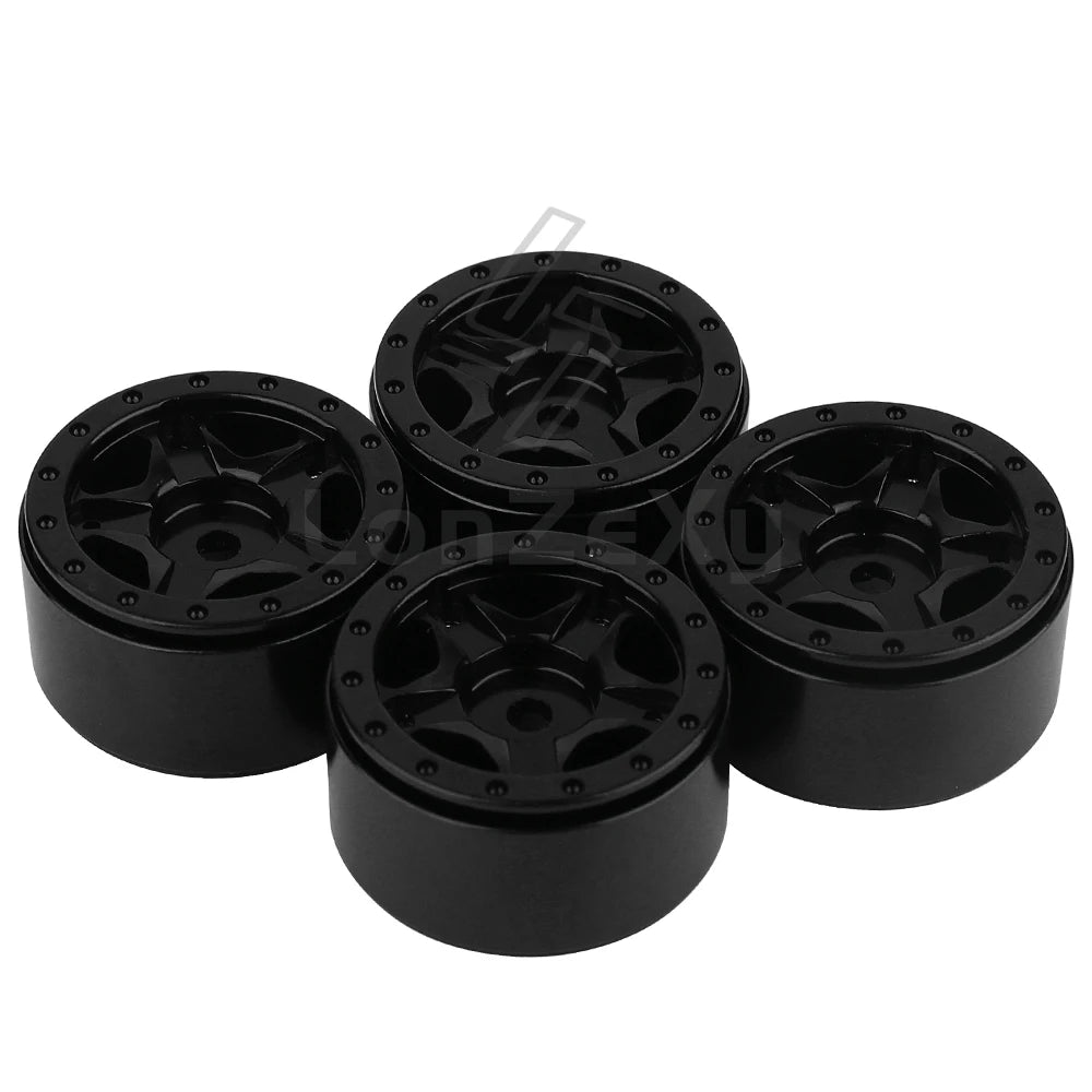 Aluminum Alloy 1.0 Inch Beadlock Wheel Hub Rims for RC Crawler Car 1/24 Axial SCX24 AX24 FCX24 1/18 TRX4M Metal Upgrade Parts