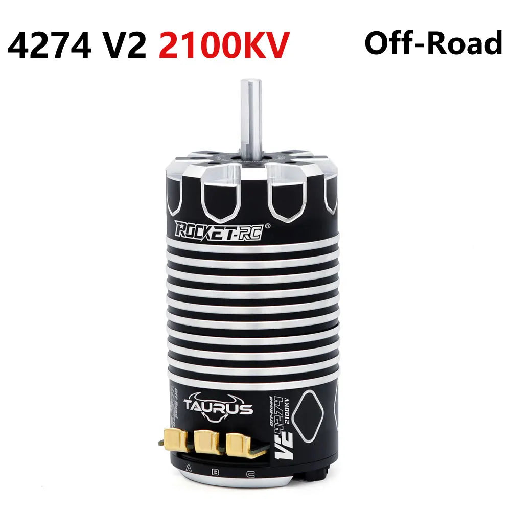 ROCKET-RC Sensored Brushless Motor 4274/4268 V2 Waterproof 5.0mm for 1/8 Wltoys HSP Traxxas Arrma RC Off-Road Buggy Racing Cars