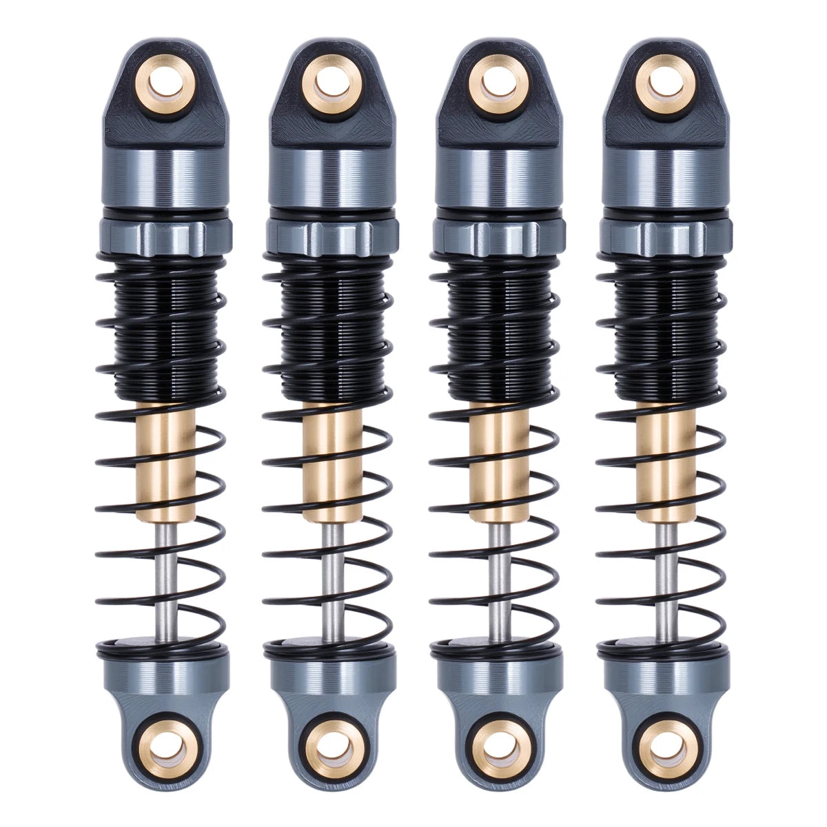 Axial SCX30 Aluminum Shock Absorber Set, 28.5mm with 3 Spring Rates, Full Car Kit for Performance Upgrade
