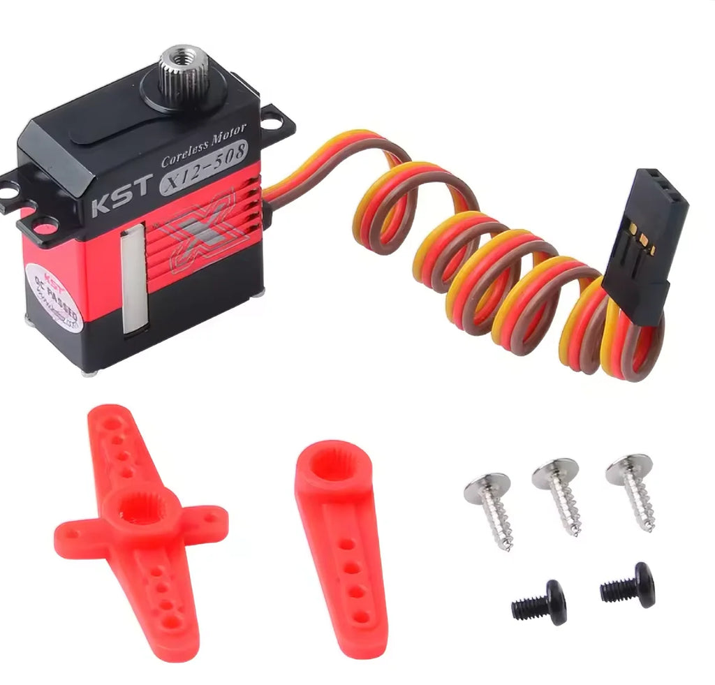 KST X12-508 Digital Micro Servo for RC Helicopters 6.2Kgf.cm Torque 0.07sec Response Time Metal Gear High Voltage HV