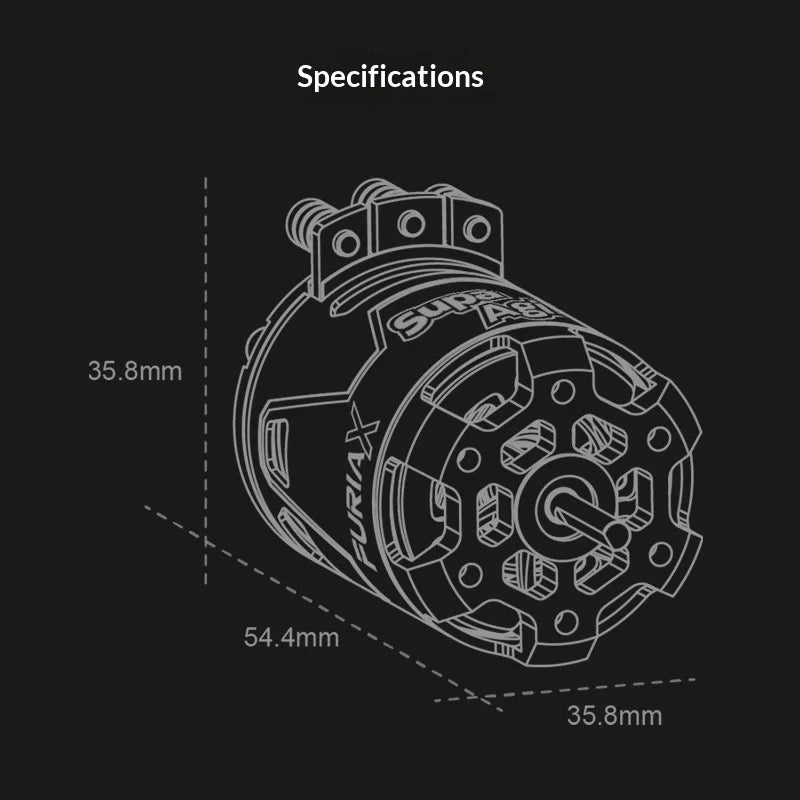 SKYRC FuriaX 1/10 RC Car Supa Agile 540 3650 Sensorless Brushless 3880/3050KV Motor For 1/10 Drift Car RC Cars Chilren's Gifts