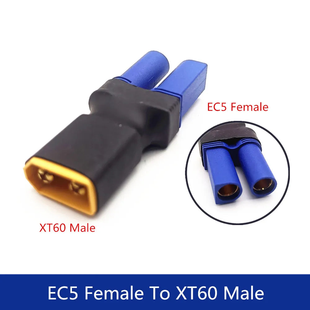 Adapter XT30 XT60 XT90 TRX T Plug Deans EC5 EC3 Female to Male HXT 4MM Connectors Plug RC Lipo Battery Control Parts DIY