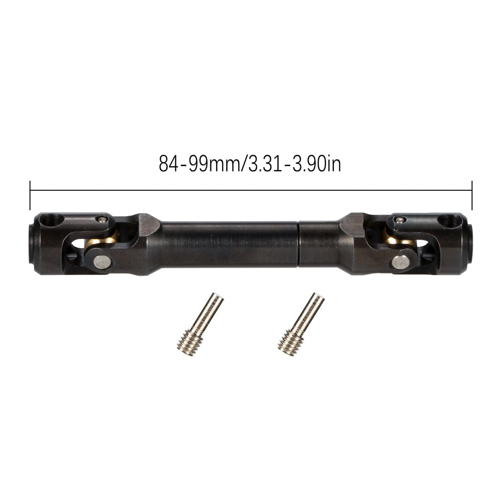 Hardened Steel Driveshaft Heavy-Duty RC Car Drive Shaft for 1/10 RC Crawler SCX10 II III Pro Wraith Capra RR10 TRX4 Element LCG
