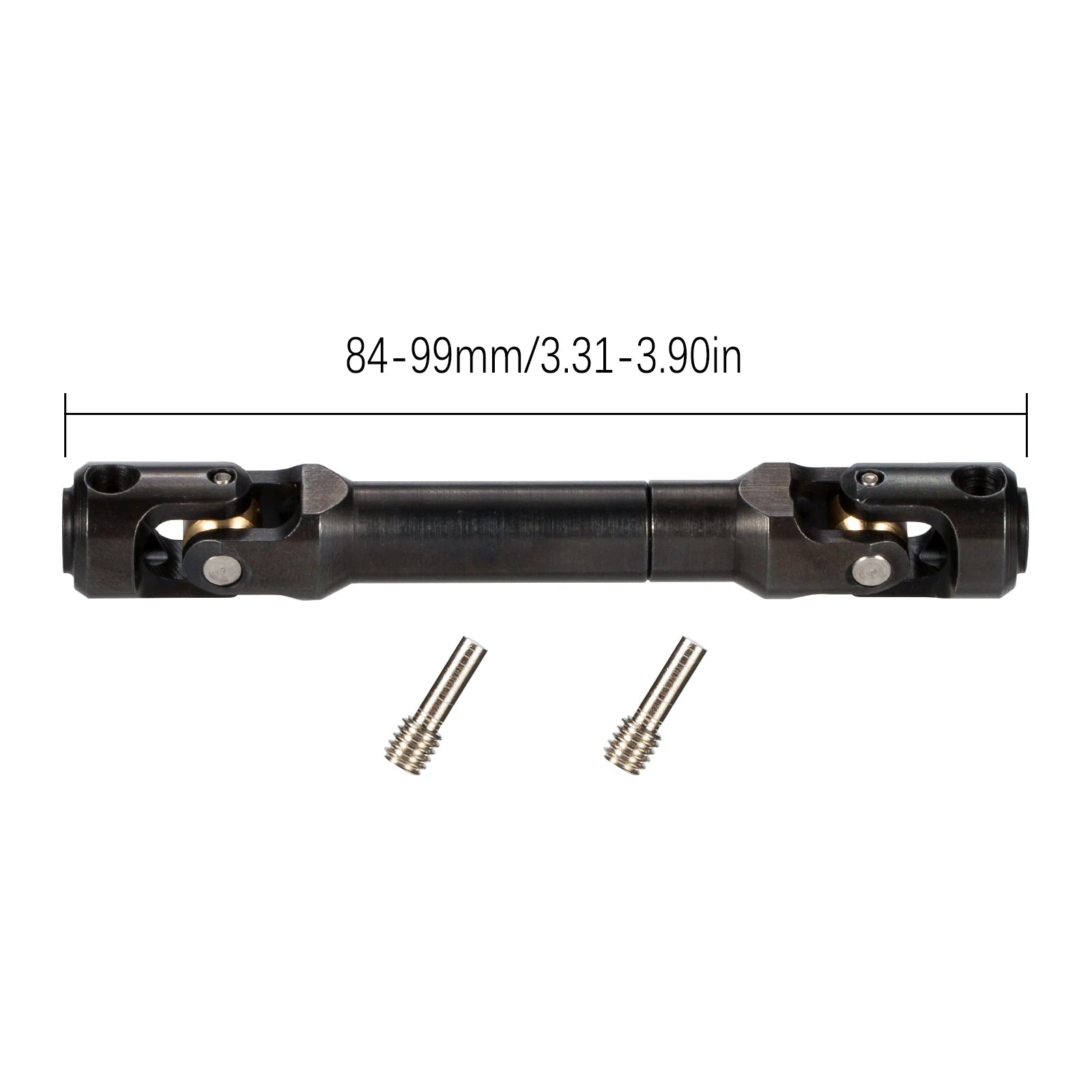 Hardened Steel Driveshaft Heavy-Duty RC Car Drive Shaft for 1/10 RC Crawler SCX10 II III Pro Wraith Capra RR10 TRX4 Element LCG