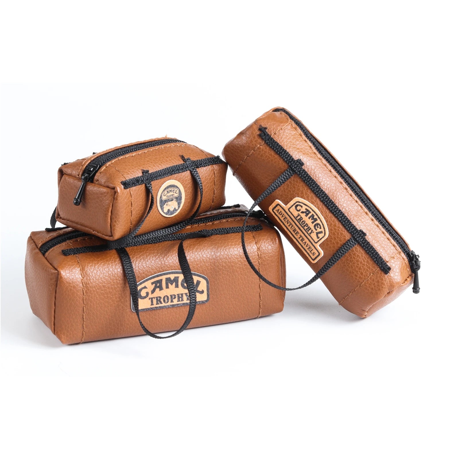 RC Simulated Leather Bag Scale Decoration Luggage Replica Roof Bags for 1/8 1/10 1/16 1/RC Crawler SCX10 TRX4 TRX4M WPL