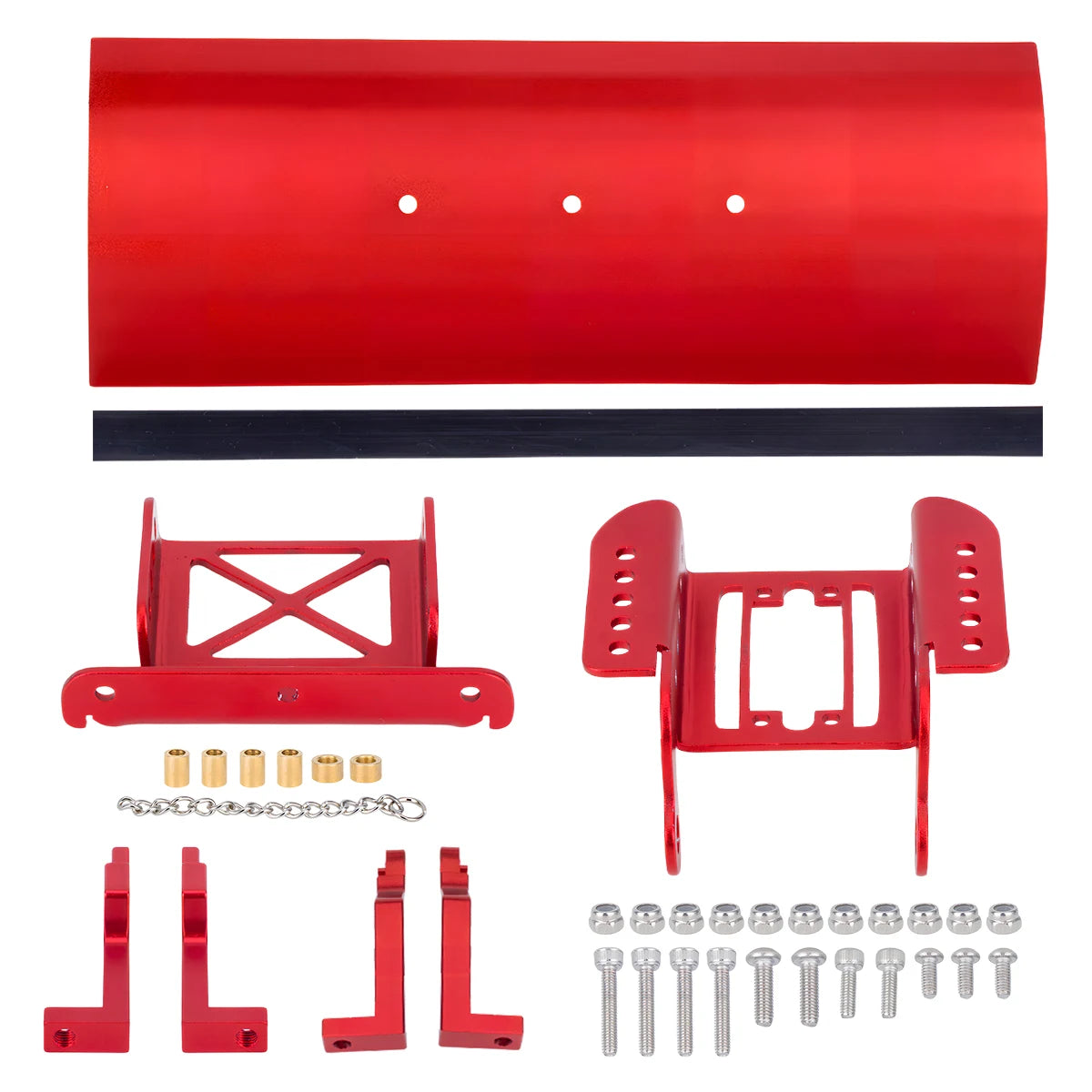 Adjustable Aluminum Alloy Snow & Sand Shovel for 1/18 1/24 RC Crawler - Fits TRX4M & SCX24, Metal Upgrade Shovel Accessory