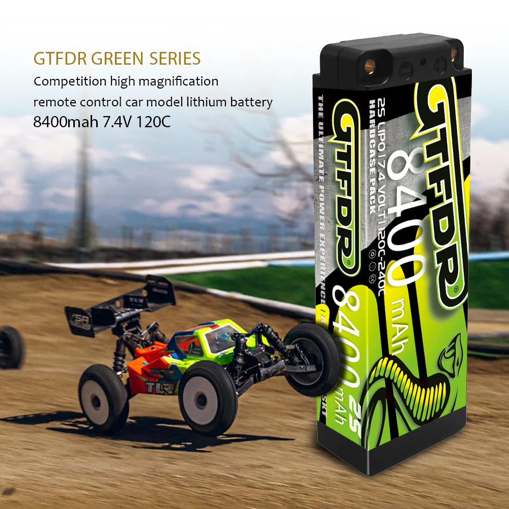 GTFDR 7.6V 7.4V 2S 5MM SHORTY HV 5200MAH 7200MAH 7000MAH 6300MAH 8400MAH 8500MAH 9400MAH 120C 150C 140C  Battery Rc Lipo 1/10
