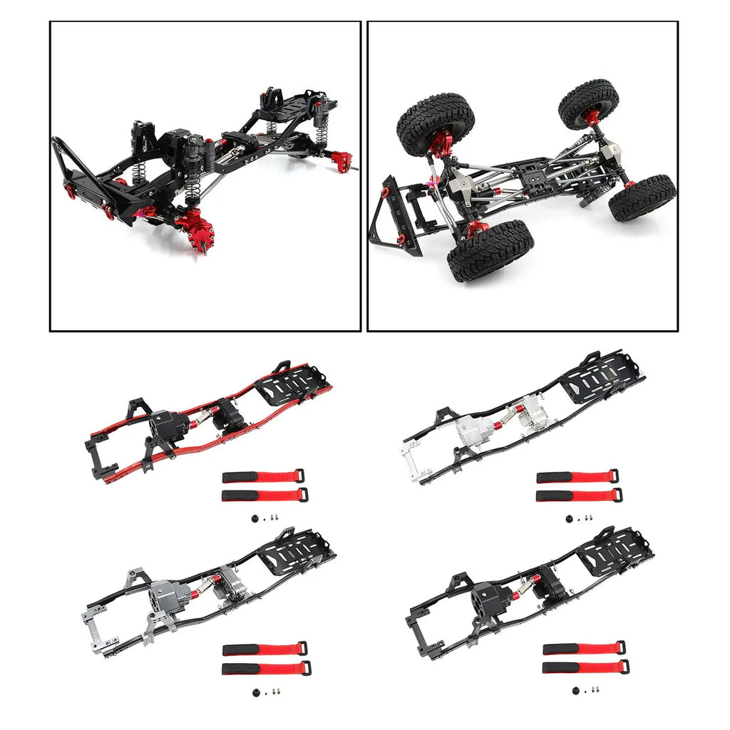 313mm 12.3 "metal Chassis for Axial Scx10 Ii Rc Car Model Upgrade Acc