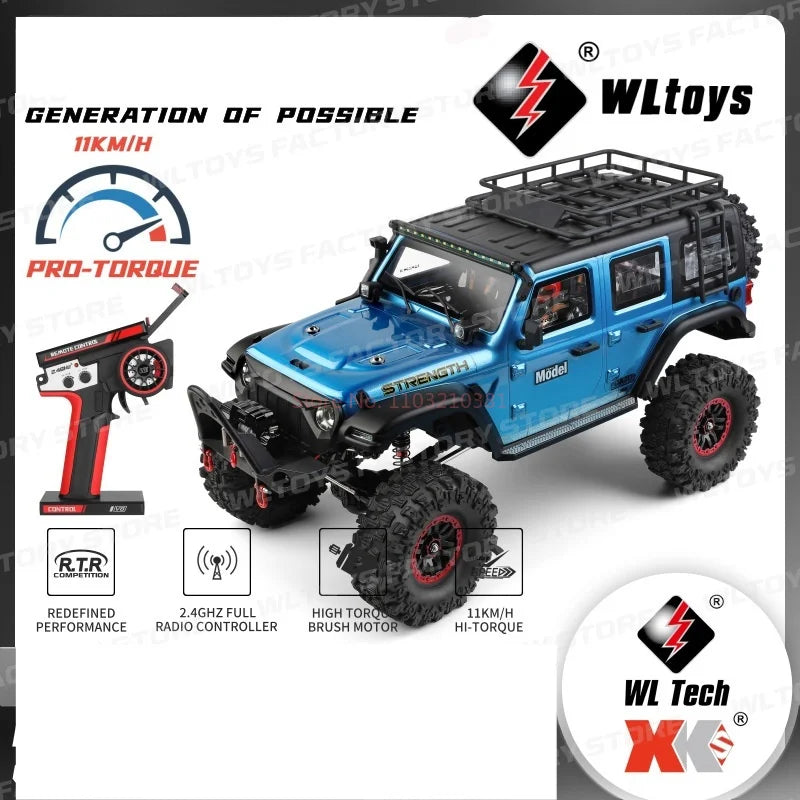 Wltoys 1:10 104020/104026/104010 Rc Car With Electric Winch Professional 4wd Off-Road Climbing Vehicle 2.4g Remote Control Toys