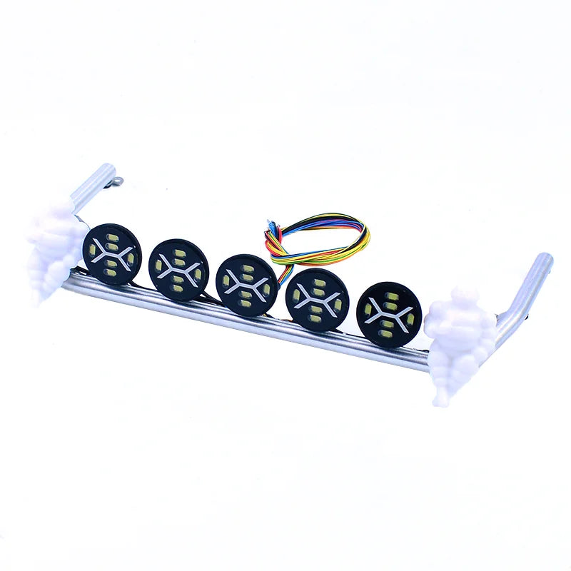 LED Simulation Roof Lights Rotating Lamp for 1/14 Tamiya RC Truck SCANIA 770S R620 Volvo FH16 BENZ Actros MAN TGX TGS Car