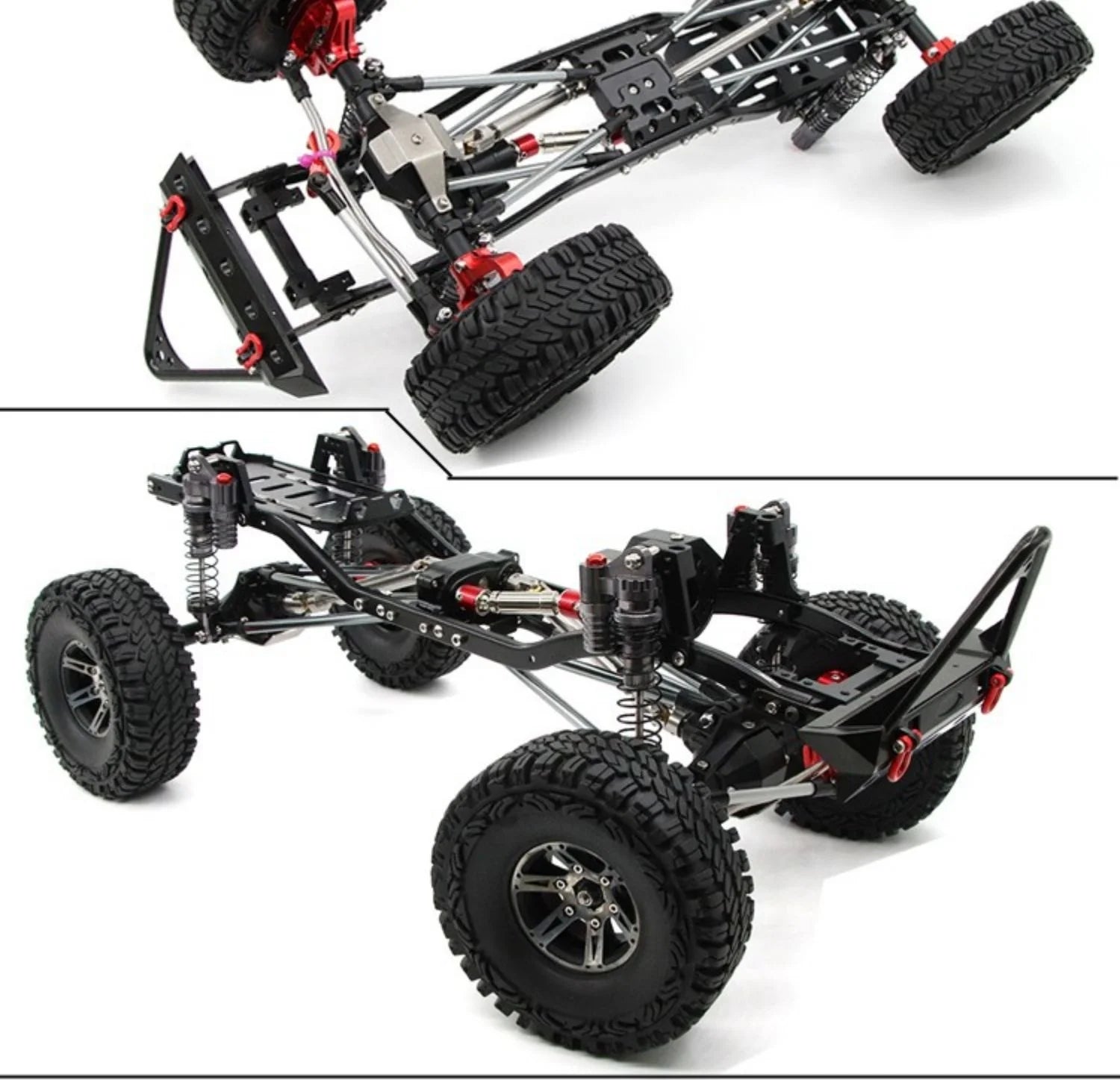 New Scx10 Simulation Climbing Car Wrangler Adult Remote Control Four-Wheel Drive Off-Road Rc Model Car Metal Frame