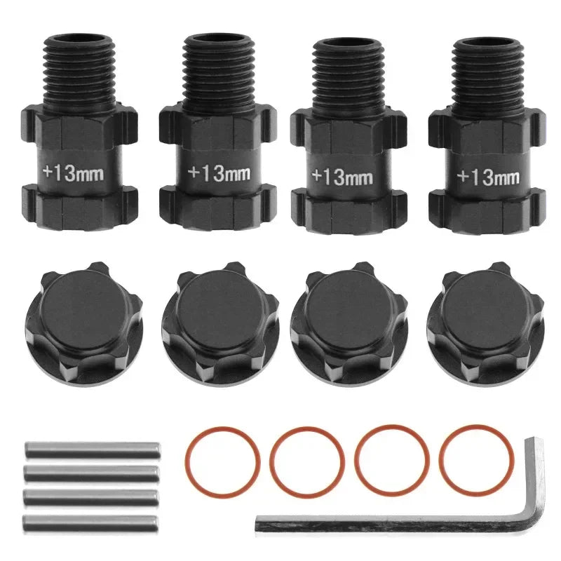 Metal 14mm to 17mm Wheel Hex Adapter for 1/10 ARRMA 3S SENTON VORTEKS Typhon Big Rock Granite RC Car Upgrade Parts