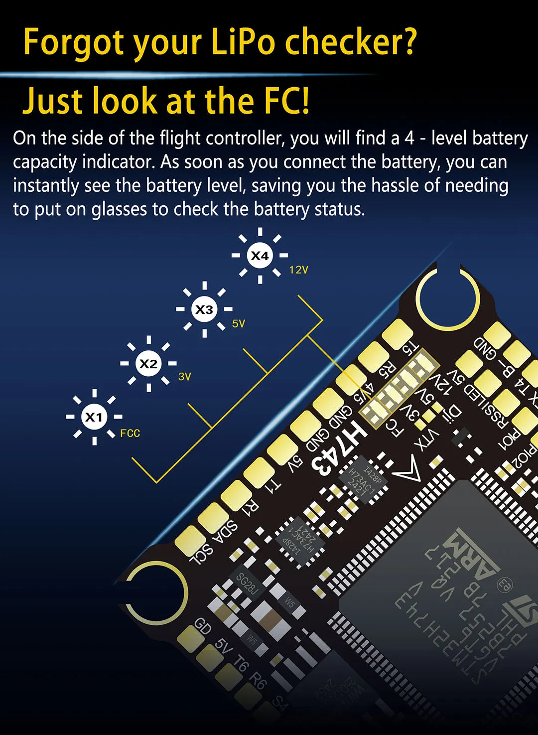 JIJIEFPV H743 Flight Controller H7 FC H743 Stack 8S 55A 60A 70A 4in1 ESC For 5inch DJI RC FPV freestyle Drone DIY Parts