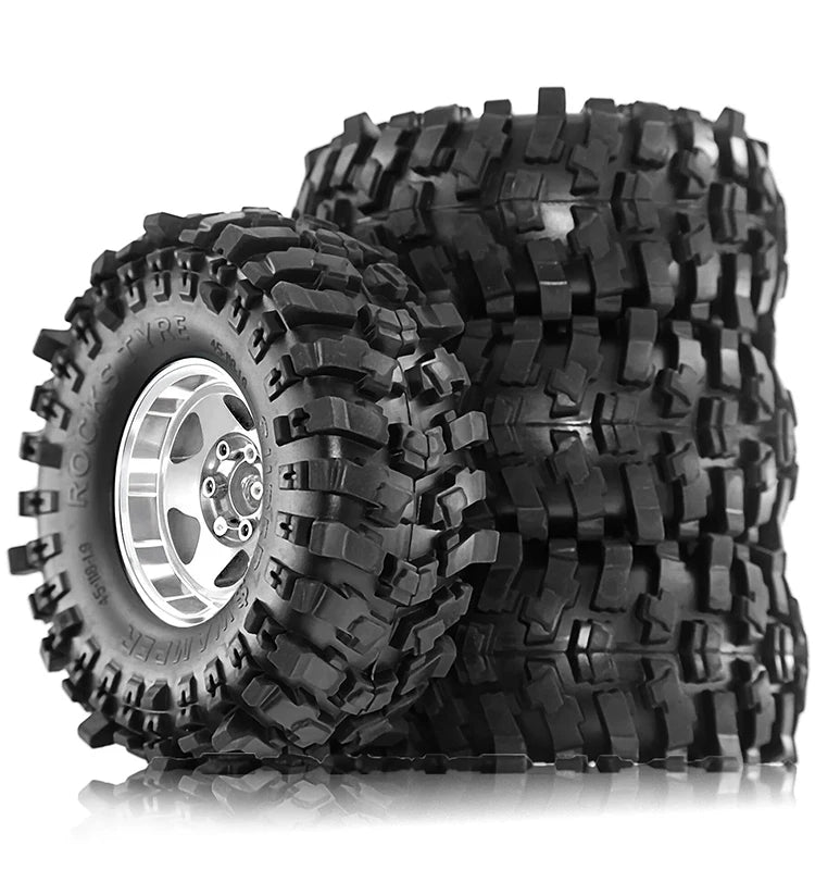 1.9in Beadlock Wheels 1.9 Crawler Tires Rims Black TRX6 Wheel Classic AXI03007 Bead Lock 12mm Hex TRX4 1.10 SCX10 ll1/10 Rim D90