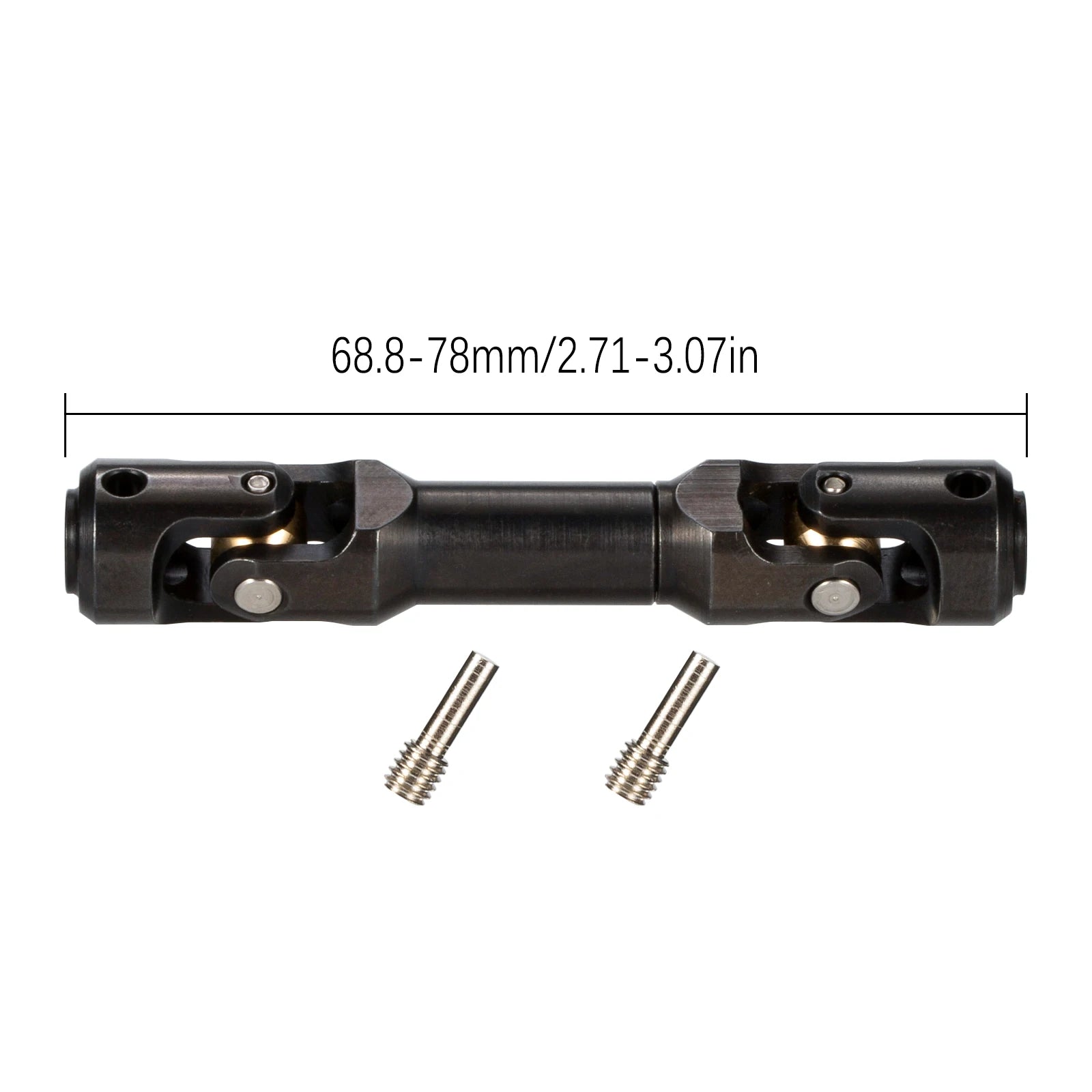 Hardened Steel Driveshaft Heavy-Duty RC Car Drive Shaft for 1/10 RC Crawler SCX10 II III Pro Wraith Capra RR10 TRX4 Element LCG