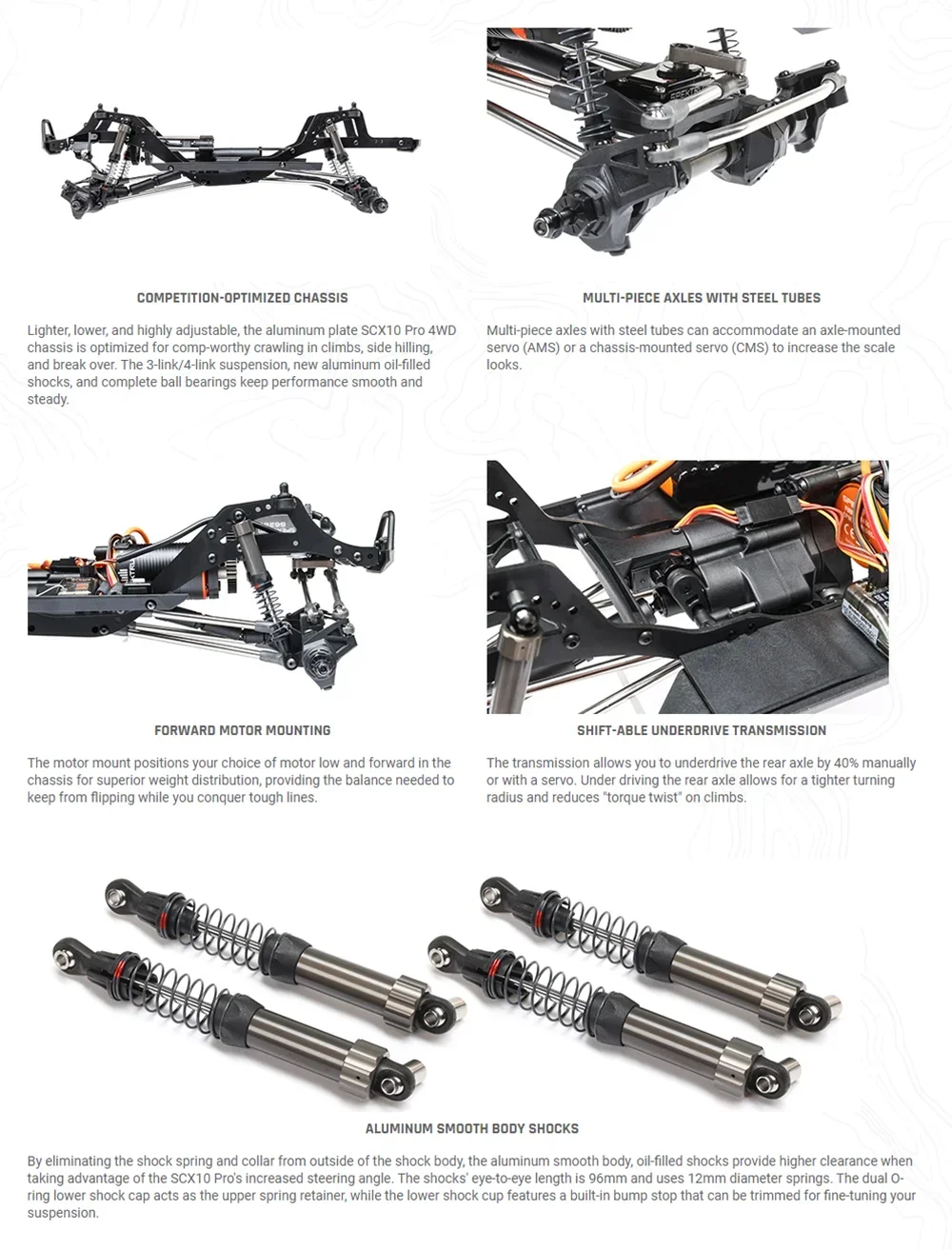 1/10 RC Electric Remote Control Model Car AXIAL AXI03028 SCX10 PRO KIT Crawler Empty Frame Adult Children's Toys