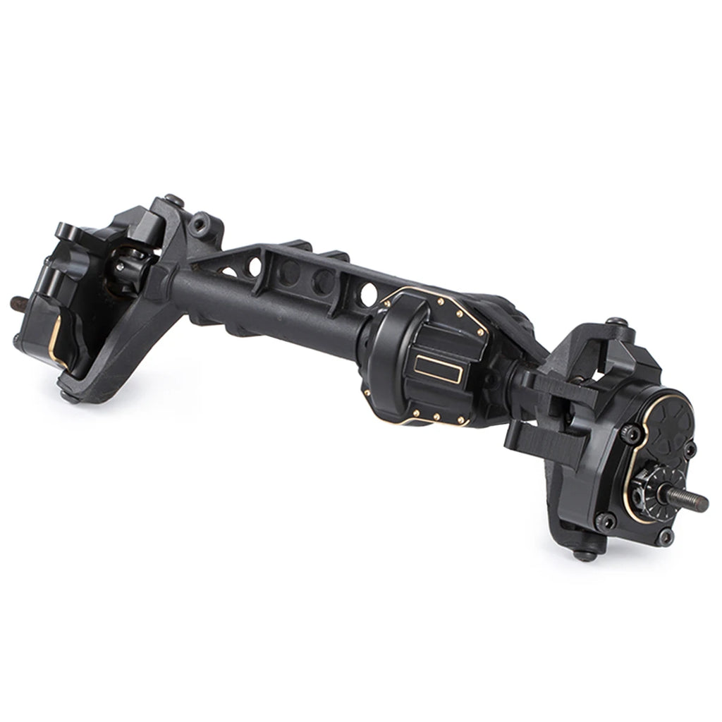 Black Brass Weights Steering Knuckles Portal Cover Set for Axial Capra SCX10 III AR45P SuperShafty CP44 Vanquish F9 Axle Housing