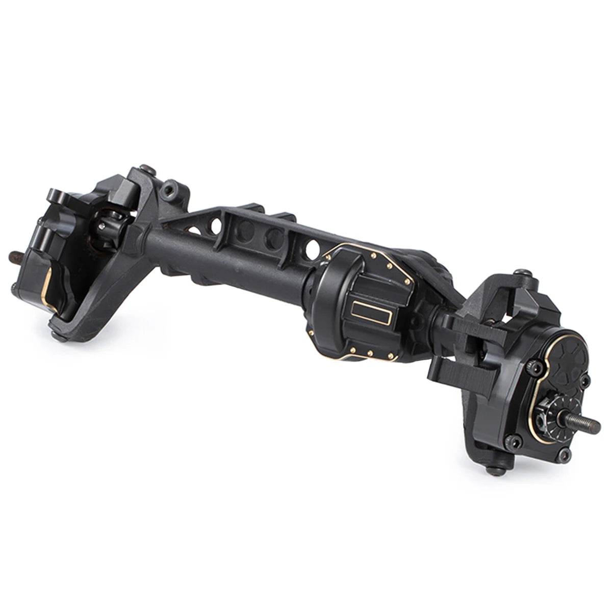 Black Brass Weights Steering Knuckles Portal Cover Set for Axial Capra SCX10 III AR45P SuperShafty CP44 Vanquish F9 Axle Housing